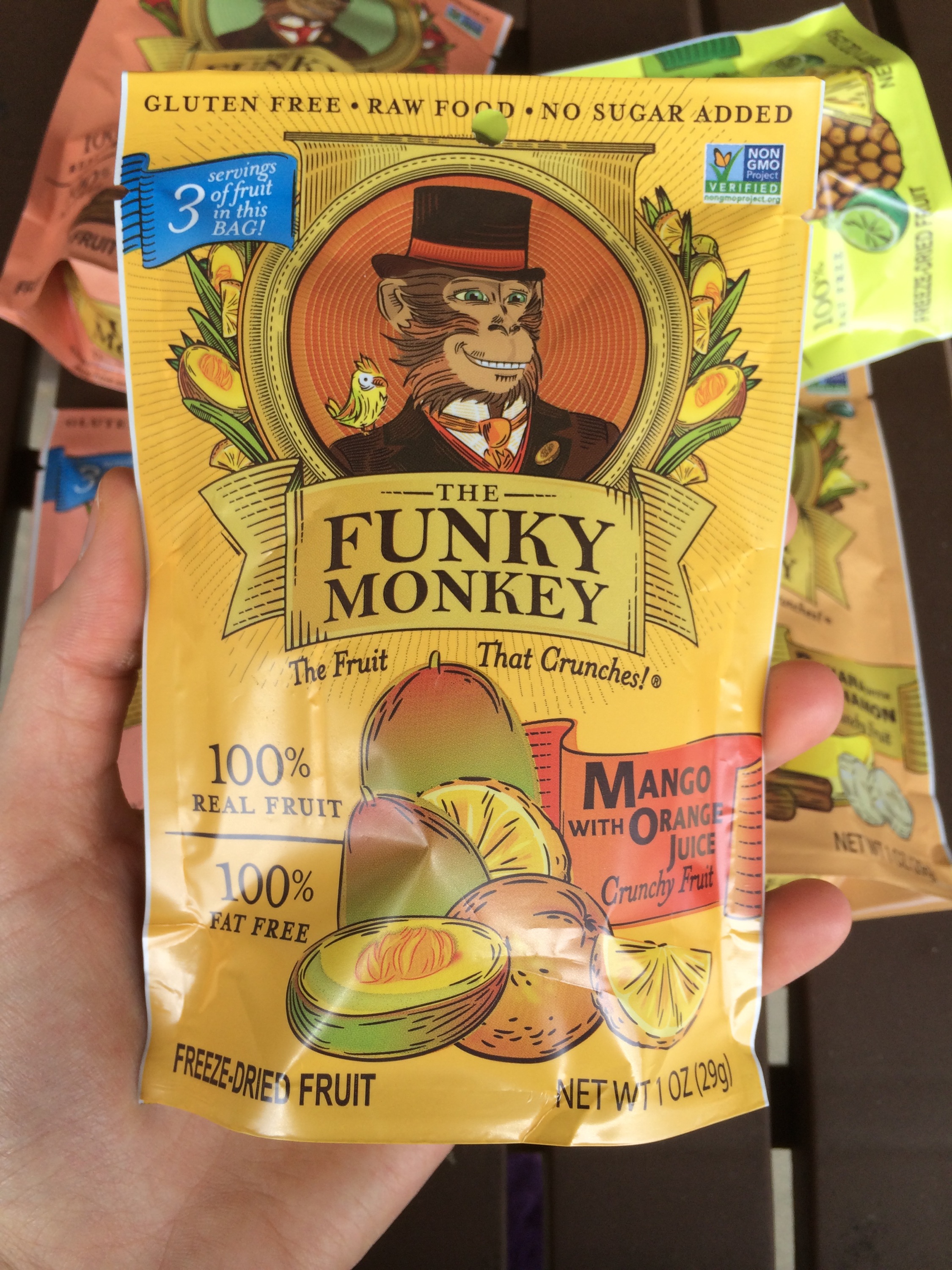 Food Review - The Funky Monkey Freeze-Dried Fruit (Free Of The Top 8 Allergens!) - Lazy Girl Vegan