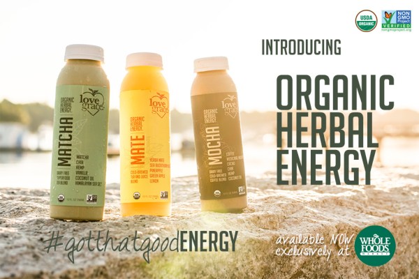 Review — Love Grace Organic Herbal Energy — Non-GMO Drinks in Matcha, Mocha and Mate Flavors