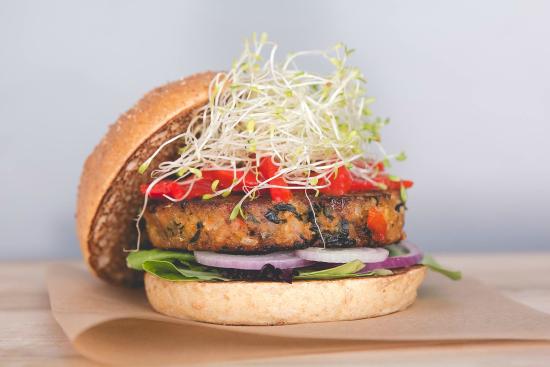 Veggie Burger Spotlight – Sprouted Veggie Burger from The Counter in Times Square, NYC