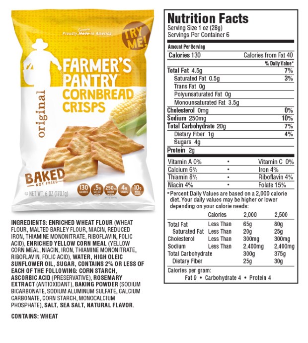 Review – Farmer's Pantry Cornbread Crisps