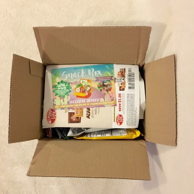 Unboxing the June 2017 Vegan Cuts Snack Box – I Heart Keenwah Chocolate Puffs, Watusse Foods Organic Tomato Basil Chickpeatos & More